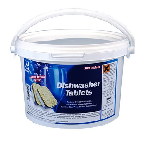 6 in 1 Dishwasher Tablets- Tub of 100