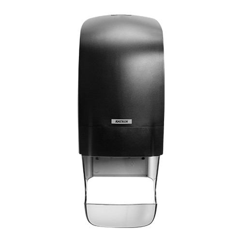 Katrin Inclusive Black System Toilet Dispenser With Core Catcher - 92049