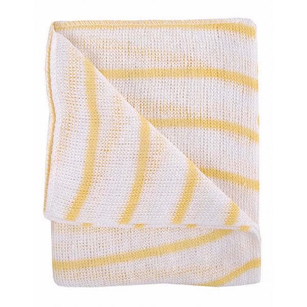 Yellow Striped Medium  Stockinette Cloths - Pack of 10