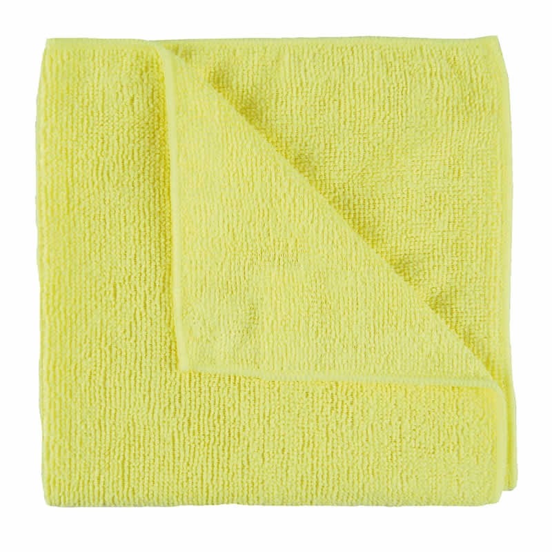 Yellow Microfibre Cloths - Pack of 10