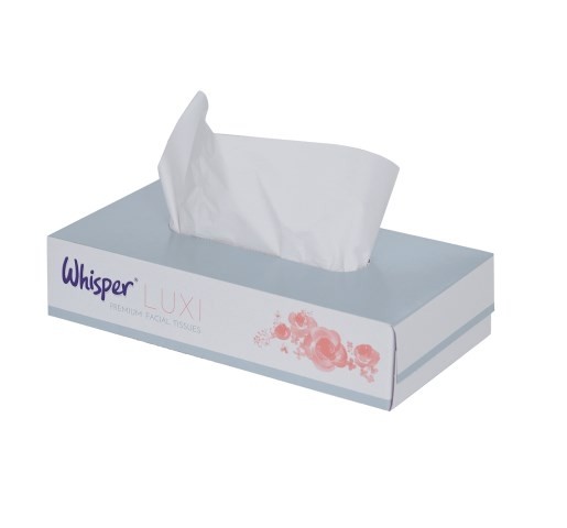 Whisper Facial Tissues - Single Box