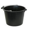 Black 15L Builders Bucket -Single