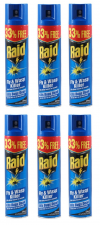 Raid Fly & Wasp Spray - 6 x 300ml