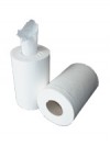 White 2-Ply 65m Mini Centrefeed Rolls - Case of 12